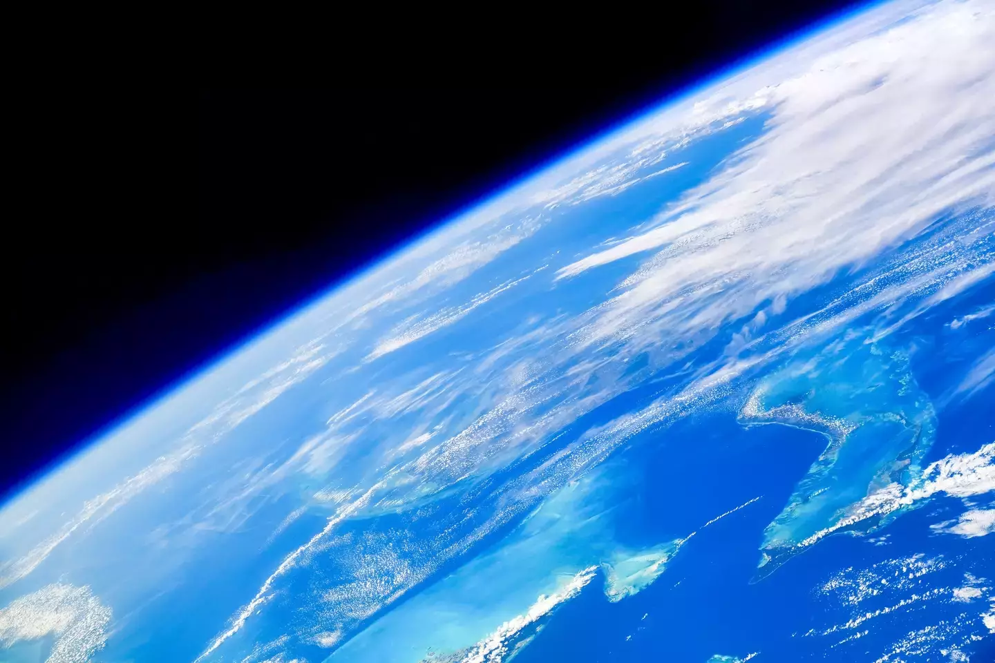 A breathtaking view of the Earth from outer space