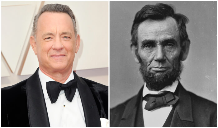6. Tom Hanks and Abe Lincoln