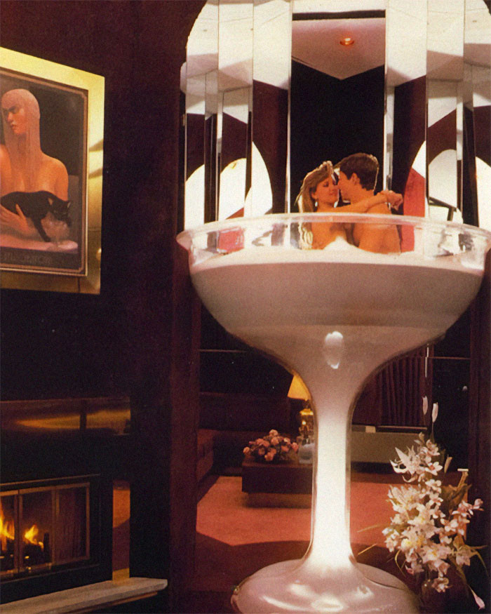 20. Cove Haven - Pocono Resorts. The Legendary And Kitschiest Of Couples Resort Boasts Honeymoon Suites With 7-Foot Champagne Glass Whirlpool Baths Overlooking Glass Heart-Shaped Pools. Promo 1989