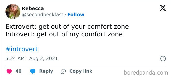 MY comfort zone