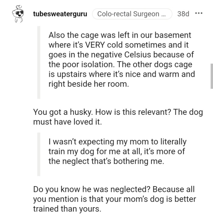 Redditor Shares Story About Their Mom Neglecting Their Dog While They ...