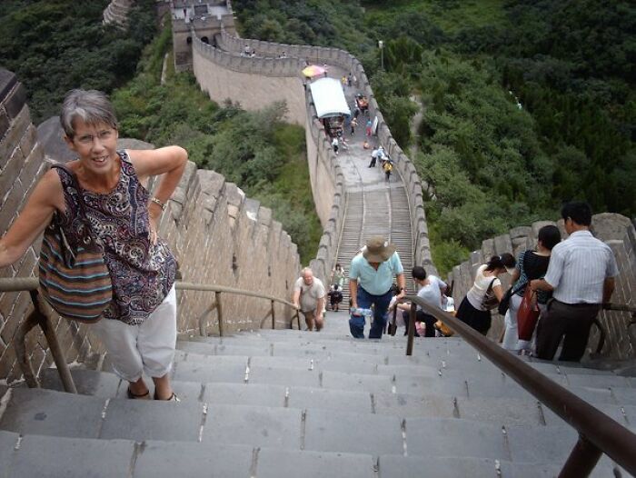 The Great Wall of China.
