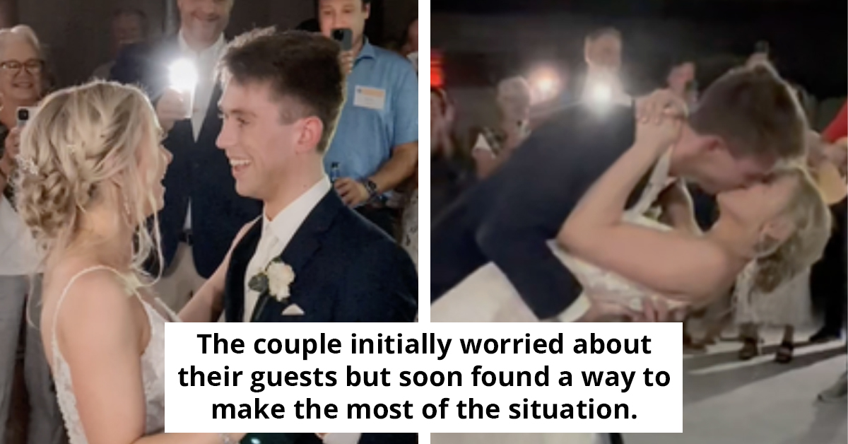 Couple’s First Dance Turns Into Magical Moment In Basement After Power Goes Out