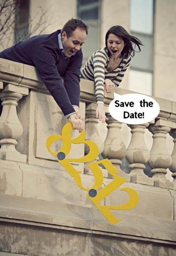 7. Make a hilarious save-the-date just like this one