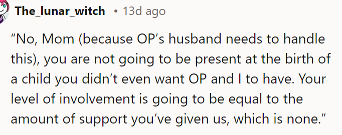 The OP's husband should speak to his mother and sister