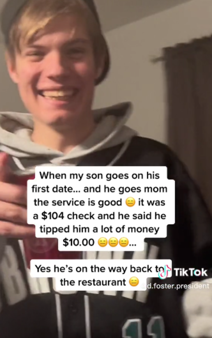 Mom Teaches Son Valuable Lesson About Tipping By Sending Him Back To
