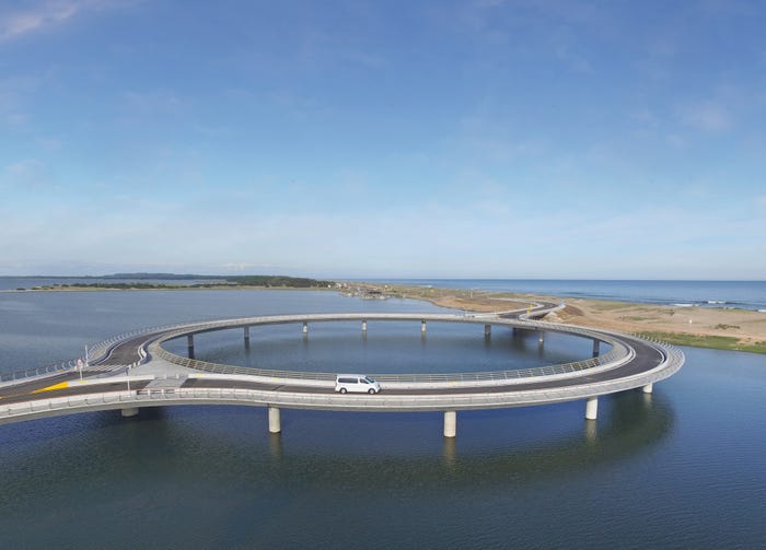 The Laguna Garzón bridge was designed with a clear goal: to efficiently move people across the lagoon while also encouraging drivers to reduce their speed.