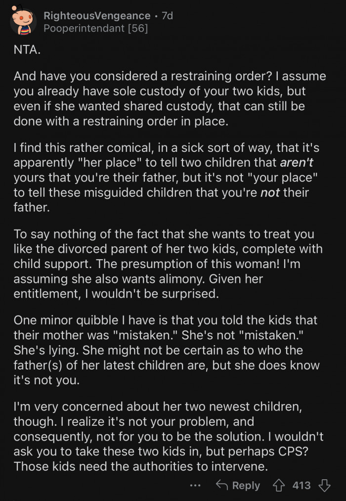 OP's ex was not