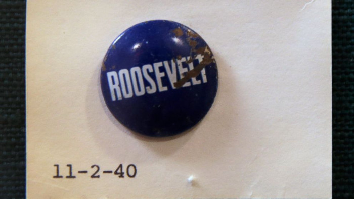 Roosevelt campaign pin removed from a child’s esophagus on Nov. 2, 1940