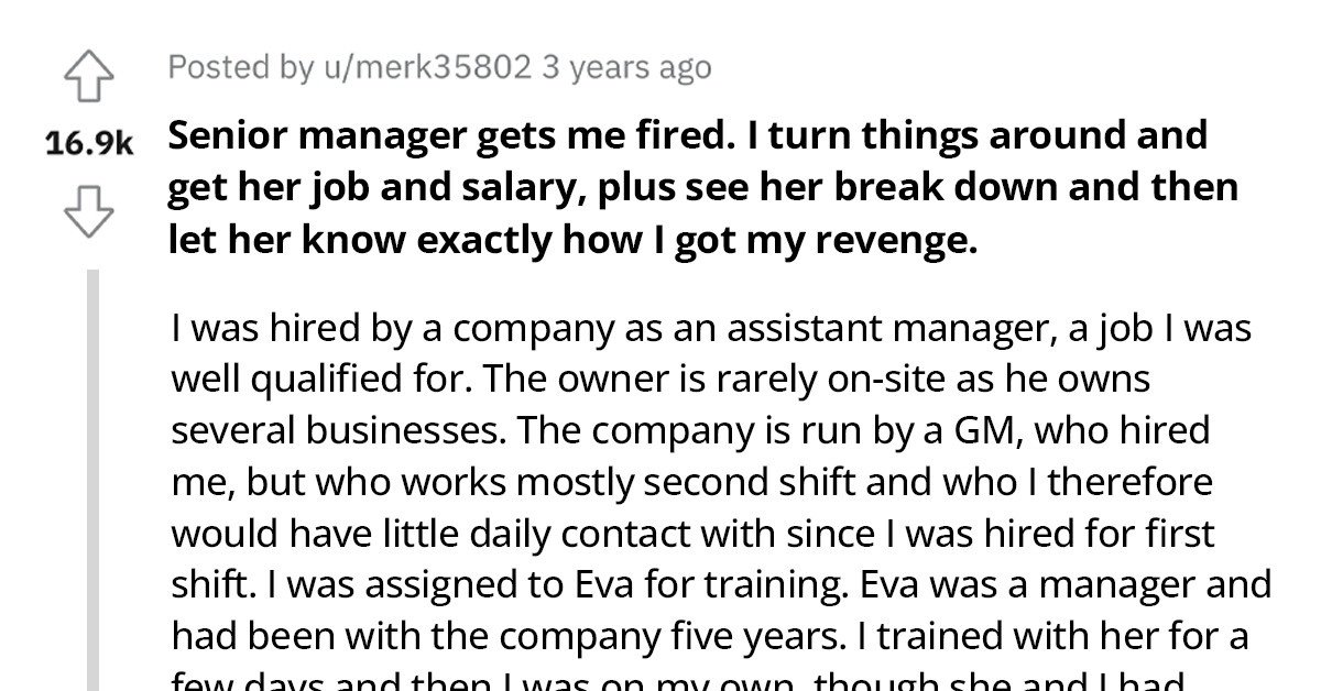 Employee Fired By A Senior Manager Gets Back At Her By Digging Up Her ...