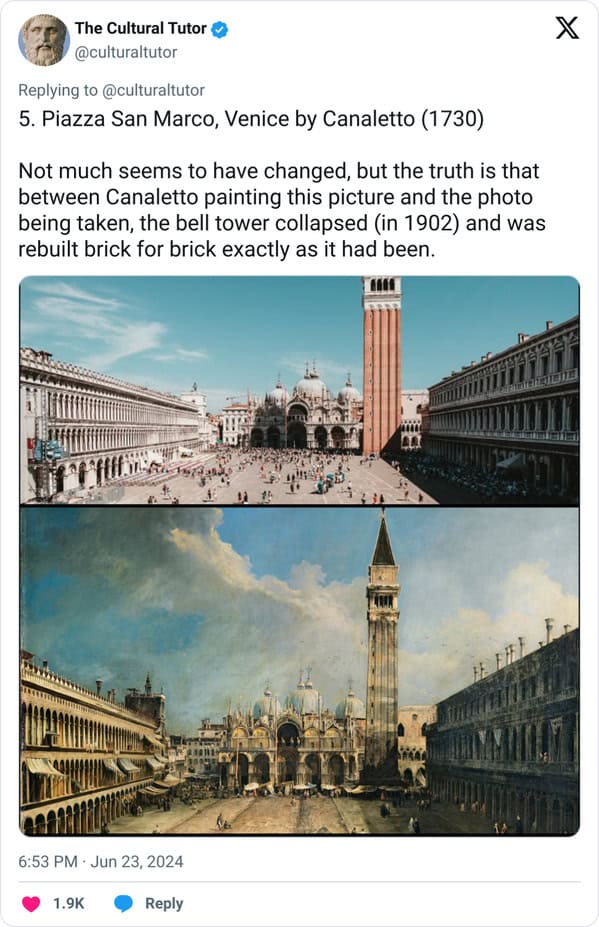 5. Piazza San Marco, Venice by Canaletto