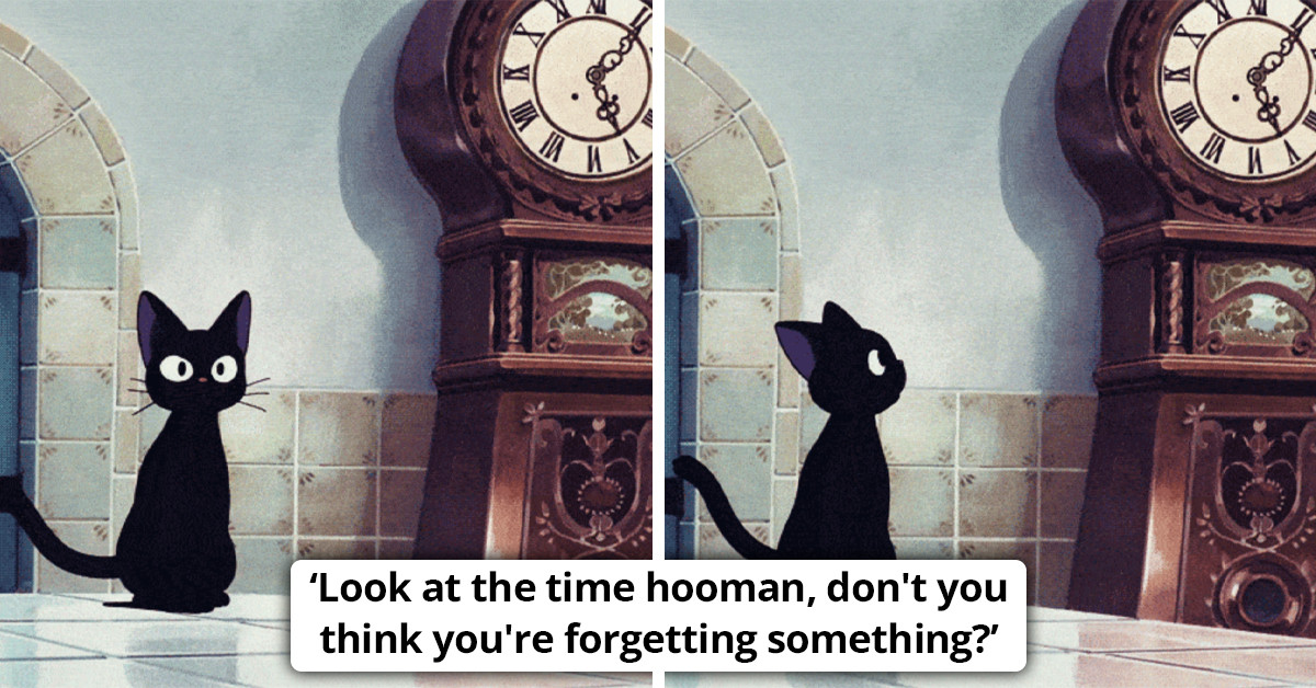 18 Times Jiji From Kiki’s Delivery Service Put On So Many Personalities Including Witch’s Familiar And Black Cat