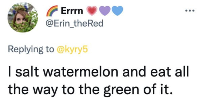 1. Salt watermelon