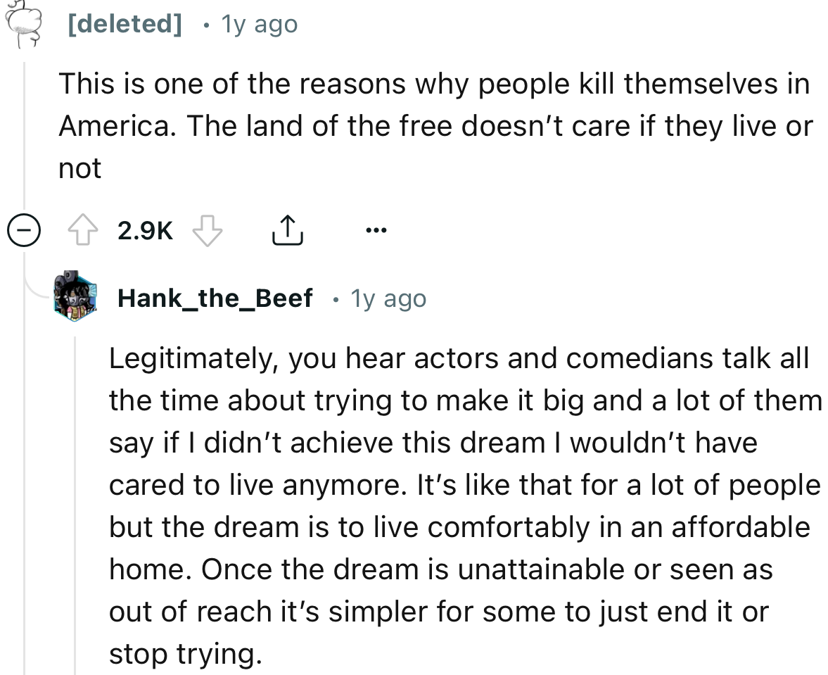 “The land of the free doesn’t care if they live or not.”