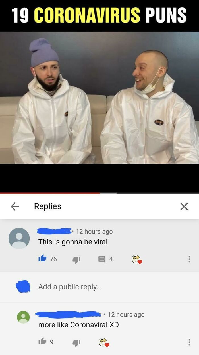 27. On A Coronavirus Puns Video