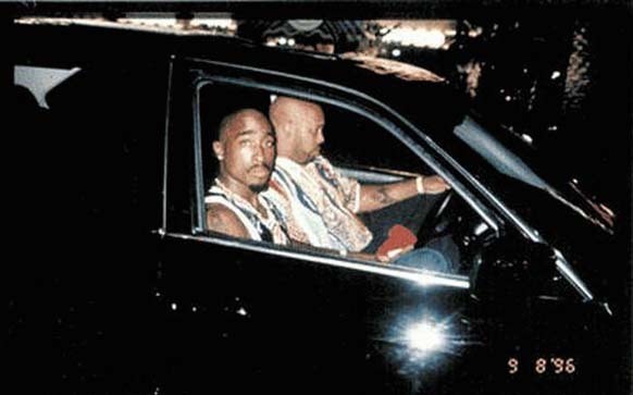 17. Tupac Shakur and Suge Knight captured moments before Tupac's tragic drive-by demise in 1996.