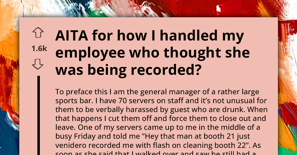 Despite Manager Doing Her Part, Paranoid Employee Wants To Sue Over Not Doing Anything About "Customer Recording Her"