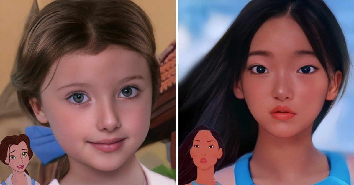 Instagram User Harnesses The Power Of Artificial Intelligence To Find Out How Disney Princesses Would Look Like As Kids In The Real World