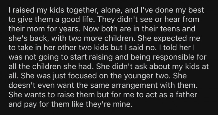 OP raised his kid and his brother together without any outside help.