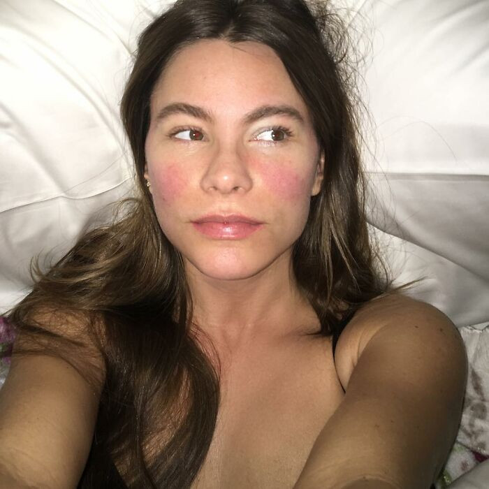 28. Sofia Vergara without makeup on her face