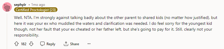 Clearly not your responsibility