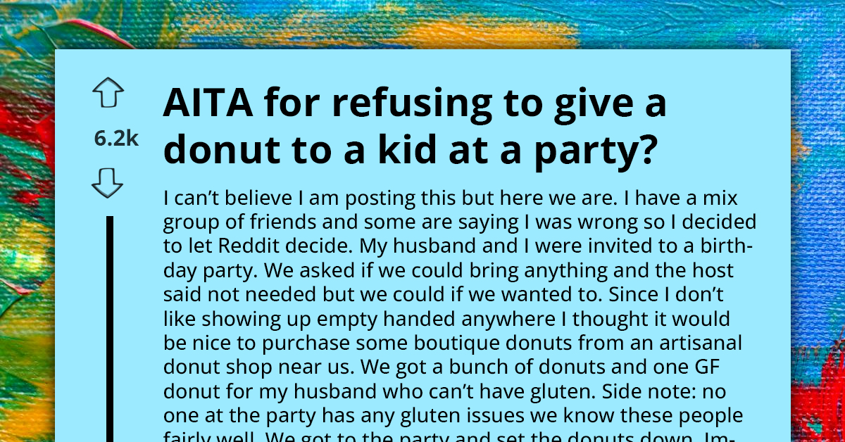 AITA For Keeping The Last Donut From A Child At A Party