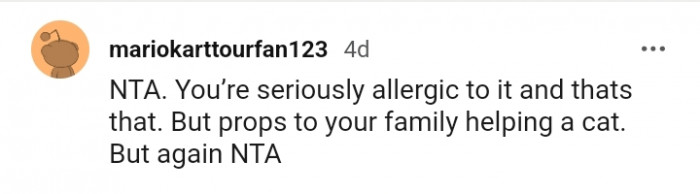 You are seriously allergic to it