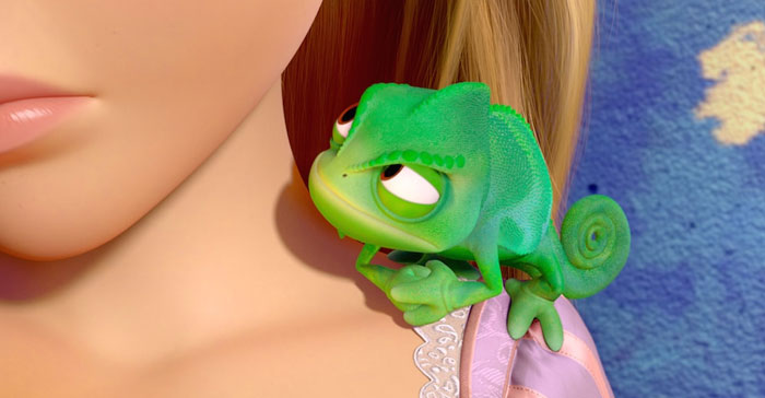 4.  Pascal, Rapunzel's loyal companion, was originally intended to be a squirrel.