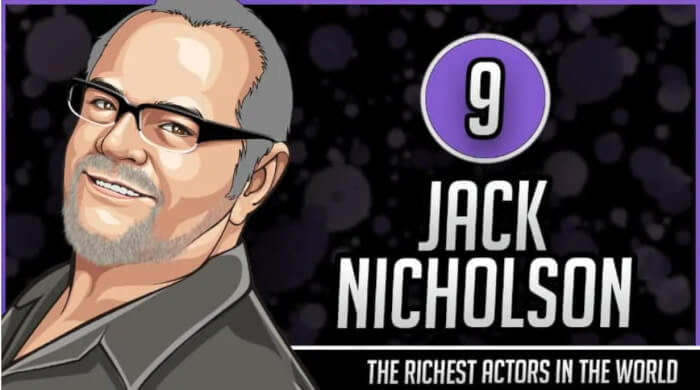 9. Jack Nicholson Worth $400 Million
