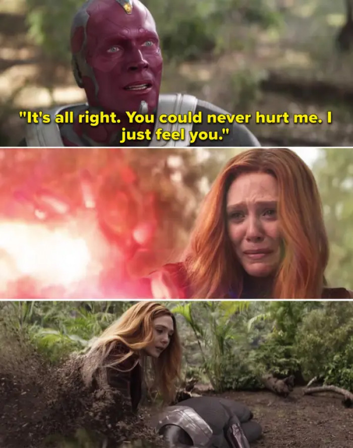 1. When they first wrote the script for Endgame, there actually was a part wherein Wanda (who, for some reason, survived the snap) goes on a road trip with Rocket to seek an Infinity Stone.