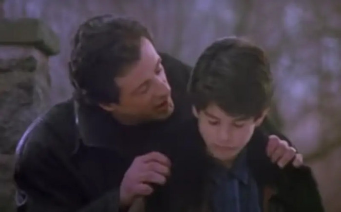10. Sylvester Stallone and his son Sage in Rocky V