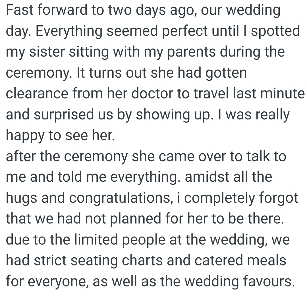She had gotten clearance from her doctor to travel last minute