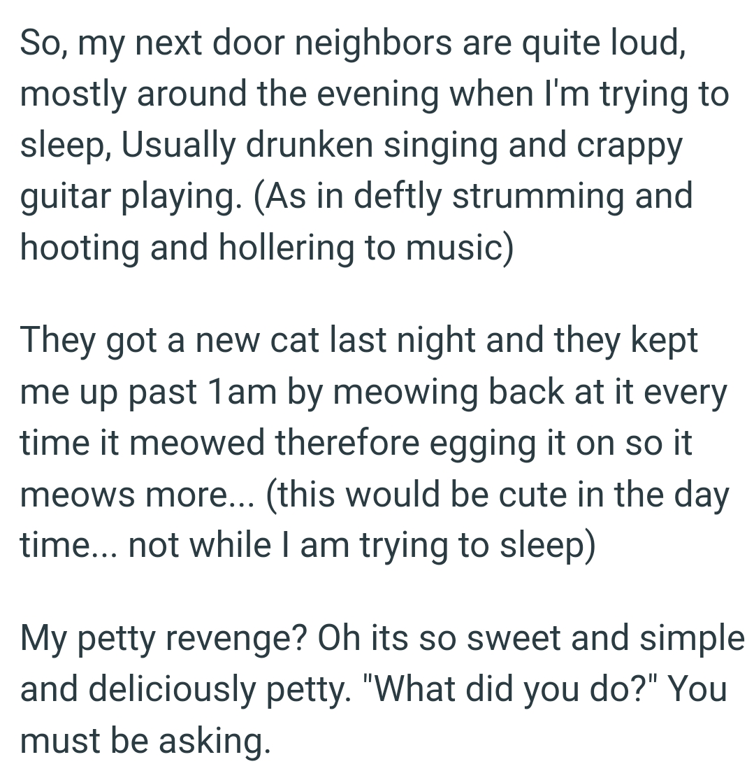 Man Goes Extra Length To Get Revenge On His Drunk Neighbours Who Got