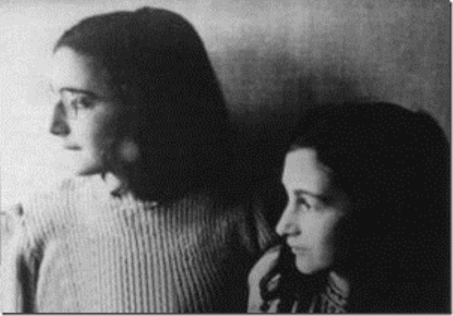 8. Anne Frank's last picture, taken with her sister Margot in 1942, before their family’s arrest two years later.