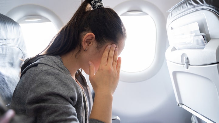 If you start feeling anxious during a flight, try using breathing techniques to help you relax.