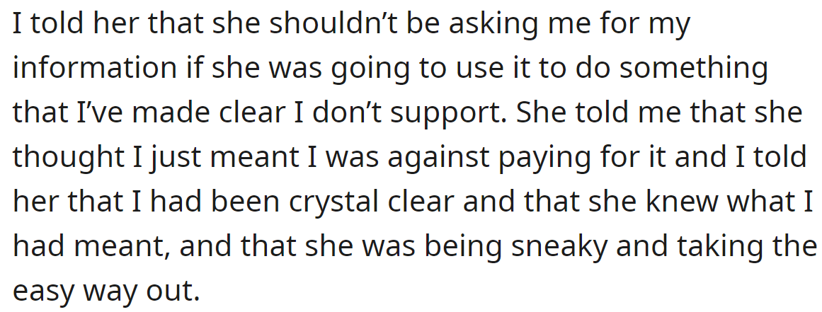 But the OP wanted her to attend a state university, or he wouldn't give her college funds: