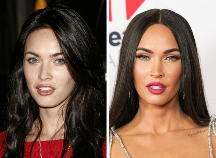 4. Megan Fox (2007 vs 2021)