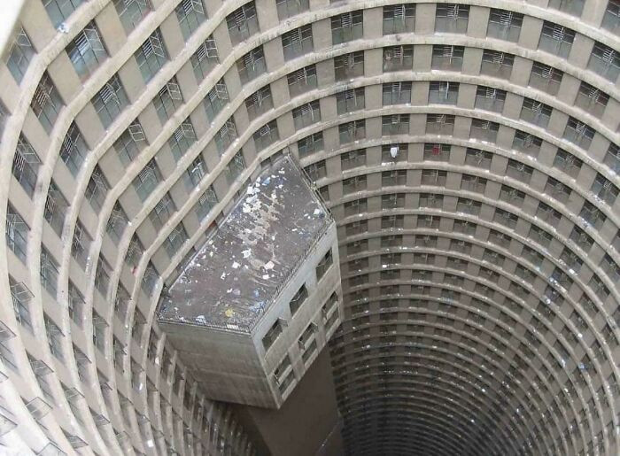 58. Ponte City Apartments In Johannesburg, South Africa. The Tallest Residential Building On The African Continent