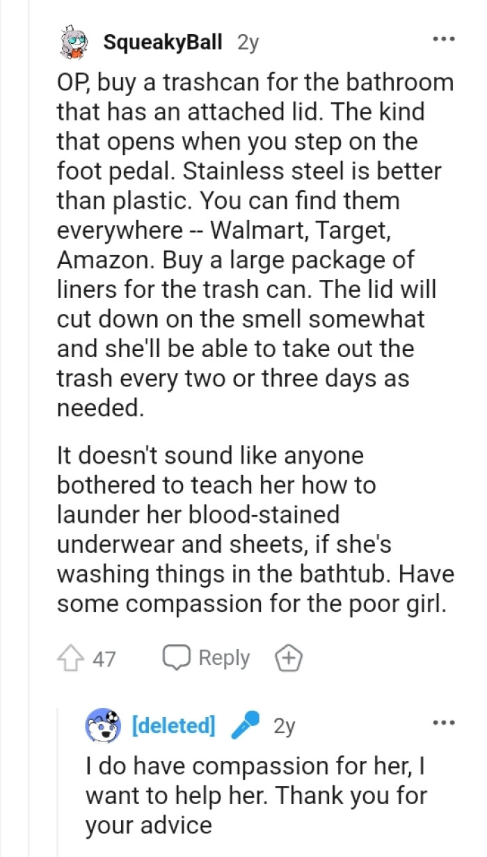 Man Advices Teen Daughter To Clean Up After Herself During Her Time Of ...