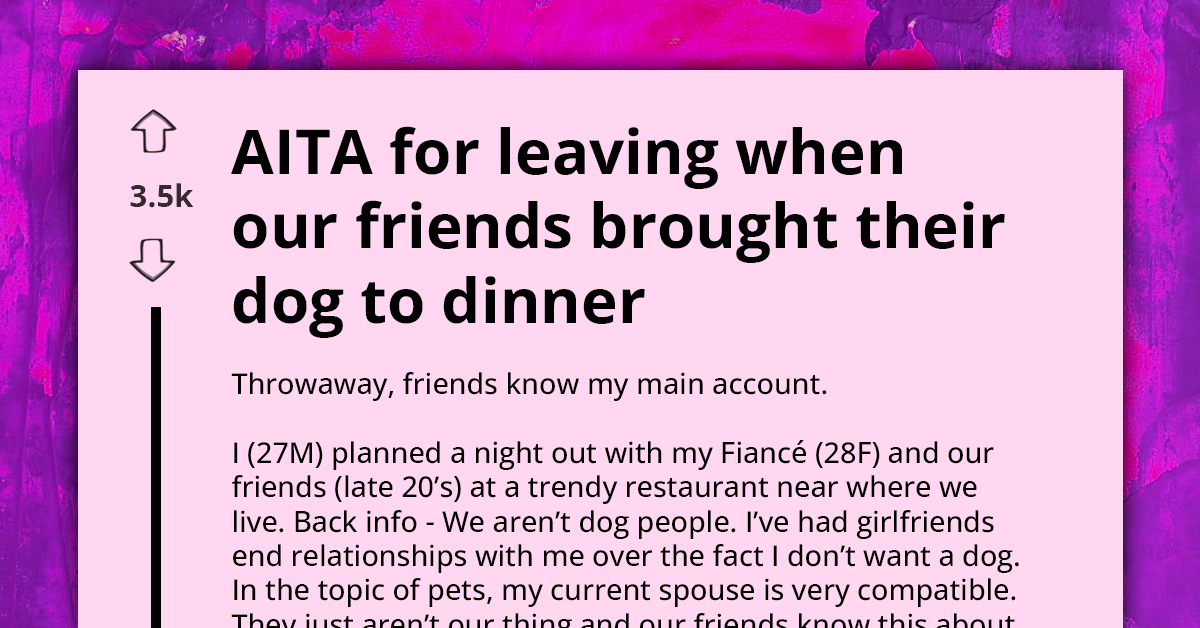 Moment Couple Left Their Friends Behind After They Chose To Bring Their Dog To Their Night Out