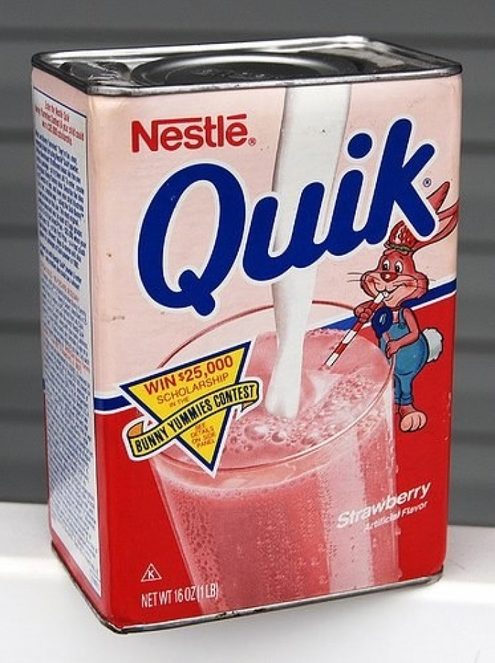 5. Nestle sold Quik in metal containers.