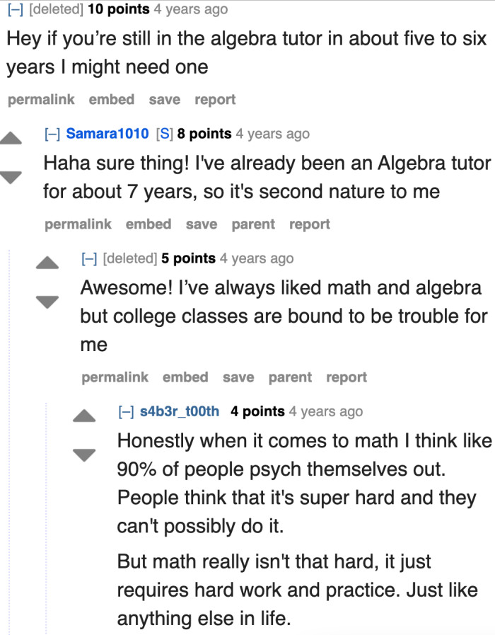 Some users are expressing their interest to hire the OP as a math tutor.