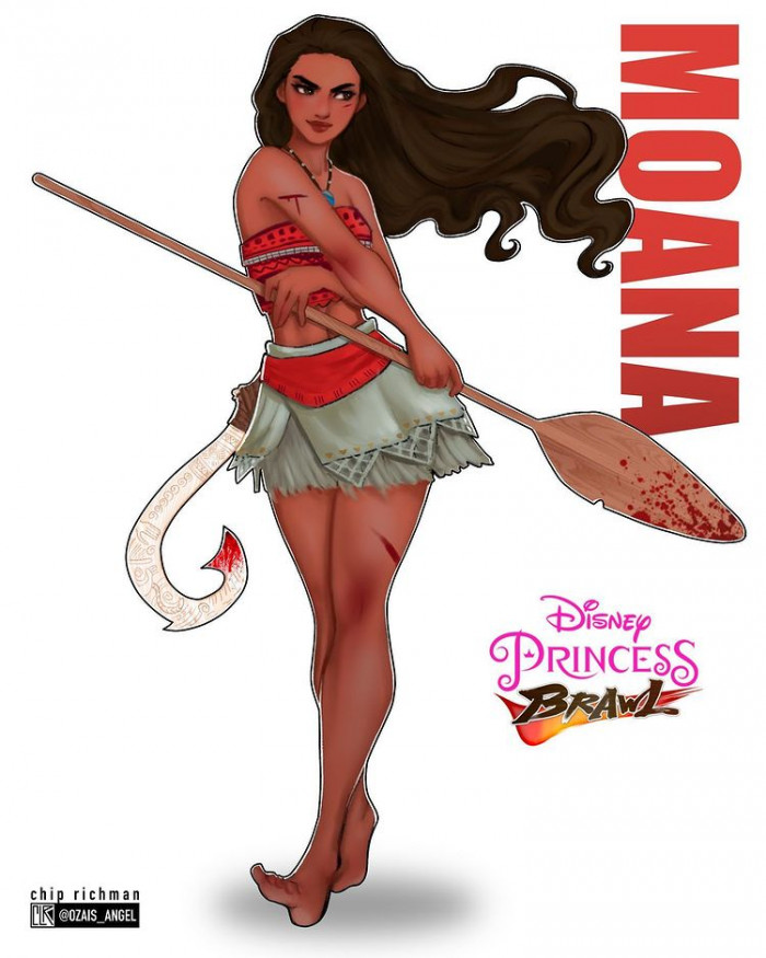 6. Disney Princess Brawl - Here is Moana from the Disney movie, Moana