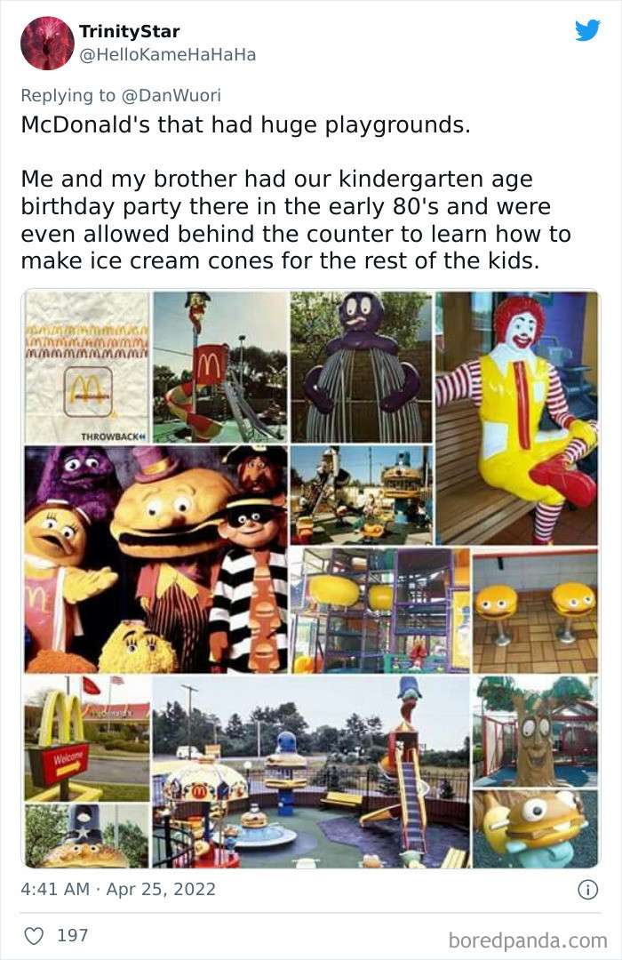 2. McDonald's was a full entertainment park from the looks of it.