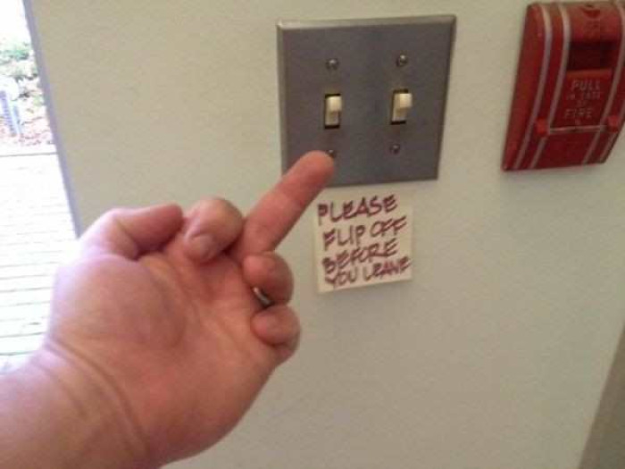 9. Goodbye with Attitude: When Light Switches Get a Snarky Makeover