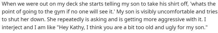 He gives more detail on what exactly the friend was saying and how his son was reacting to it.