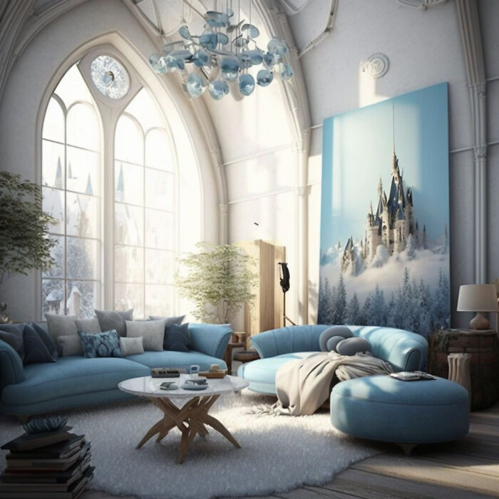 22. Living room like Frozen