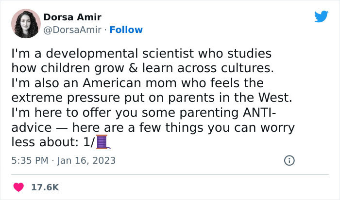 Dorsa Amir is a developmental scientist, and she shares things you shouldn't do