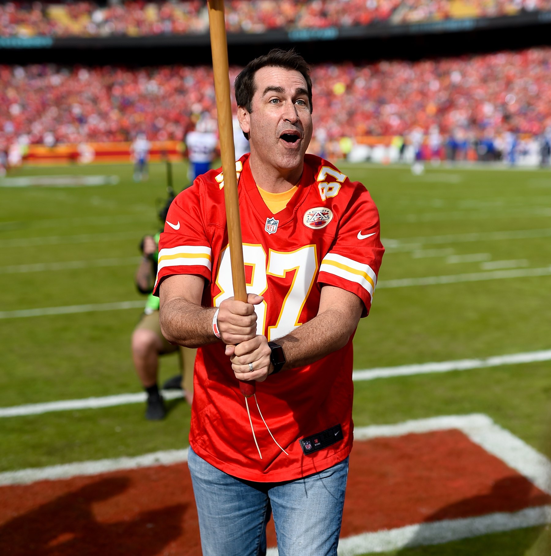 Our favorite Chiefs fanboy is channeling his inner Kelce and ready to knock it out of the park, on and off the field!