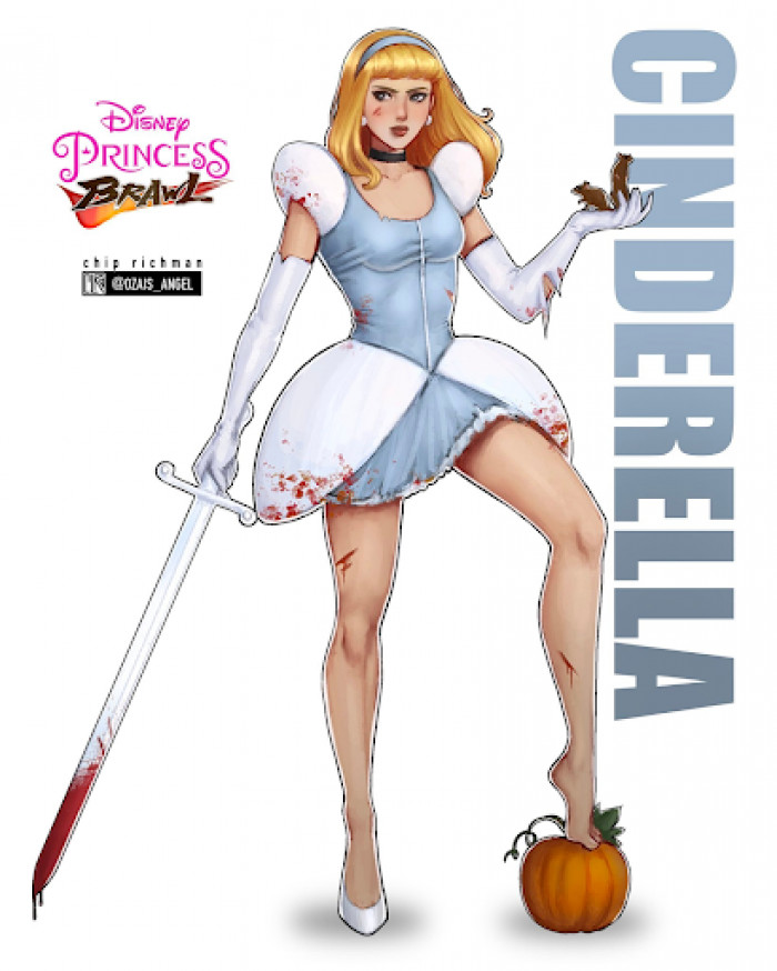 12. Disney Princess Brawl - Here is Cinderella from the Disney movie, Cinderella